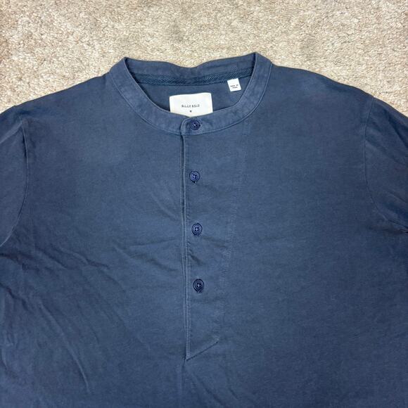 Billy Reid Henley Long Sleeve Shirt Men's Medium Minimalist Americana - Picture 3 of 11